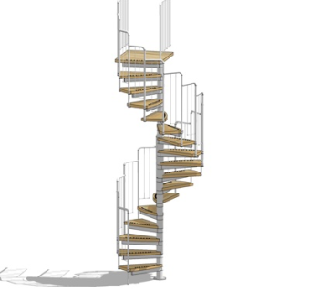 现代楼梯su模型