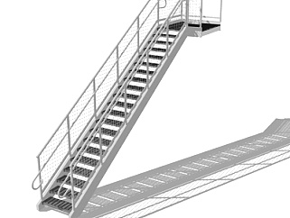 <em>工业风楼梯</em>su模型