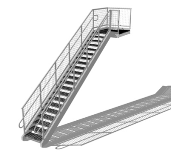 工业风楼梯su模型