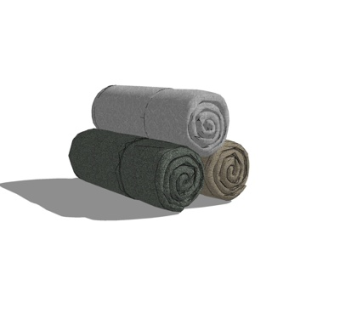 现代毛巾su模型