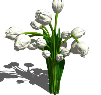 现代绿植花卉su模型