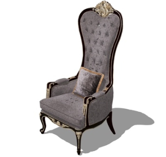 欧式单人沙发su模型