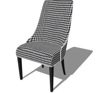 现代单人沙发su模型