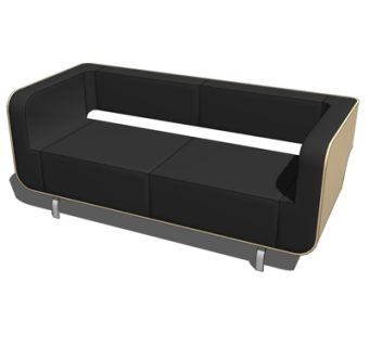 现代双人沙发su模型