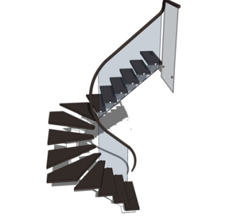 现代楼梯su模型