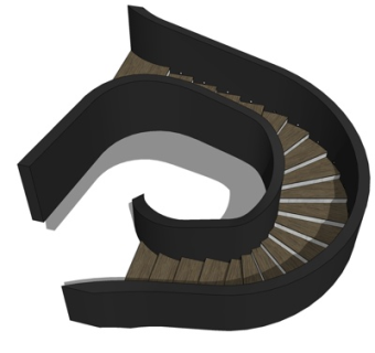 现代楼梯su模型