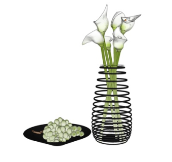 现代装饰品su模型