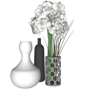 现代装饰品su模型