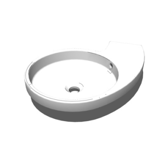 现代洗手盆su模型