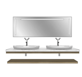 现代洗手盆su模型