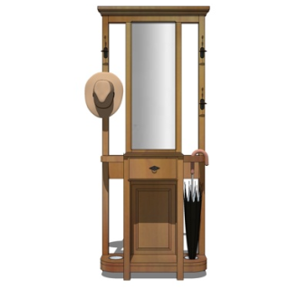 美式玄关柜su模型