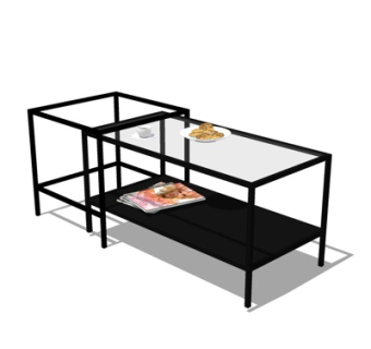 现代茶几su模型