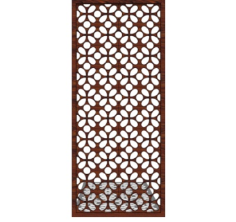 中式屏风su模型