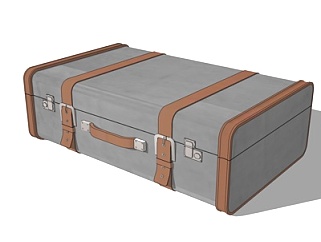 现代旅行箱su模型
