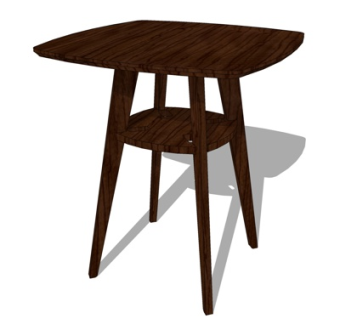 现代桌子su模型