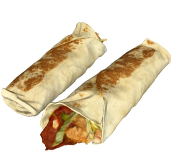 现代面包食物su模型