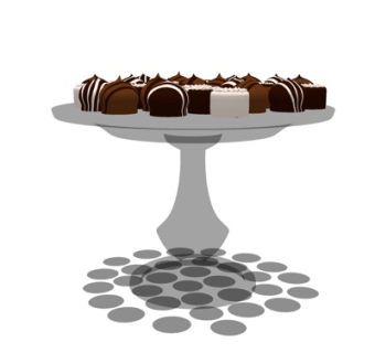 现代宴会蛋糕小吃su模型