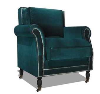 后现代布艺单人沙发su模型