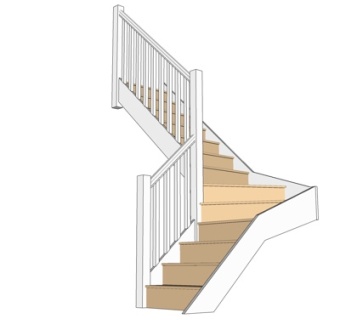 现代楼梯su模型