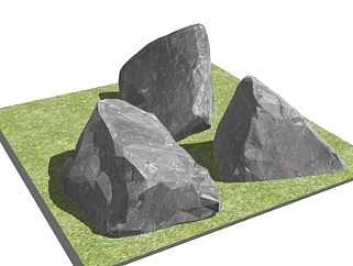 <em>自然风</em>岩石su模型