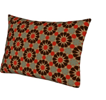 现代布艺枕头su模型