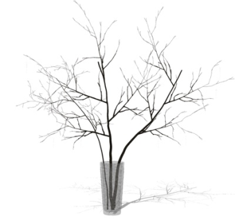 现代花瓶摆件su模型