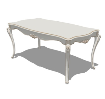 欧式实木茶几su模型