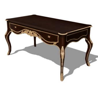 欧式实木端景柜su模型