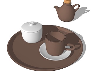 现代茶壶<em>茶具</em>su模型