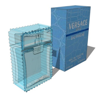 现代香水摆件su模型