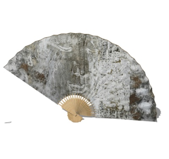 现代扇子摆件su模型