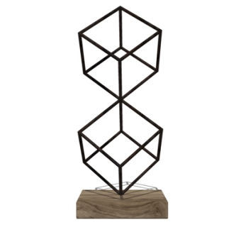 现代几何体雕塑摆件su模型