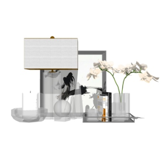 现代花瓶饰品摆件su模型