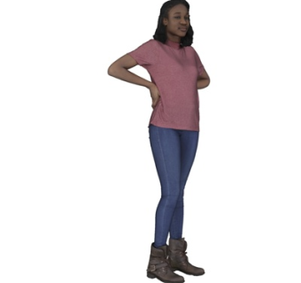 现代人物su模型