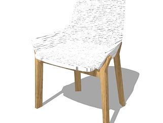现代单椅su模型