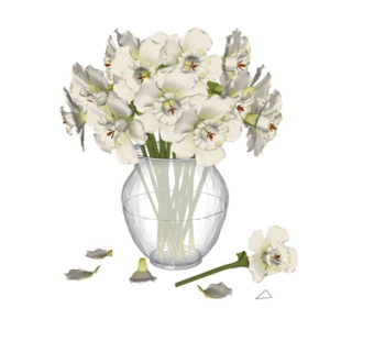 现代花瓶花艺su模型