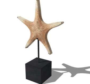 现代海星摆件su模型