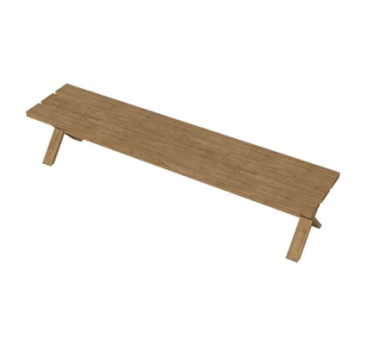 现代实木凳子su模型