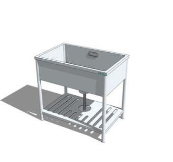 现代洗手台盆su模型