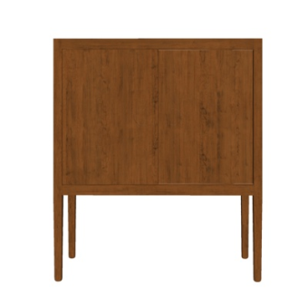 现代实木储物柜su模型