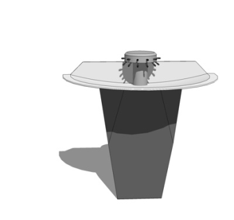 现代洗手台盆su模型