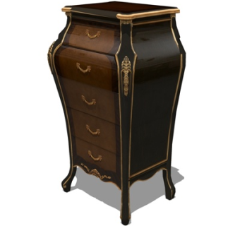 欧式实木斗柜su模型