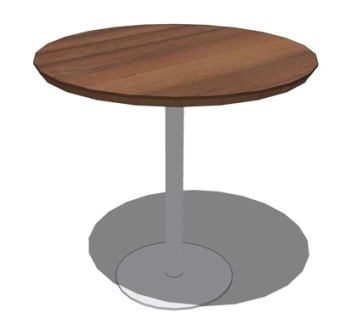 现代实木圆几su模型