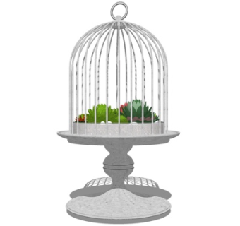 欧式鸟笼su模型