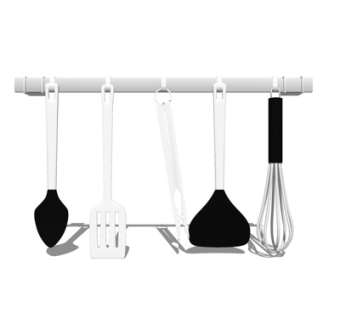 现代金属厨具su模型