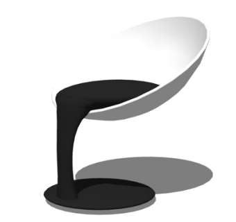 现代休闲椅su模型