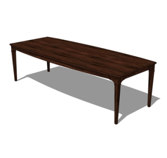 现代实木茶几su模型