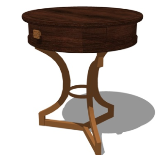 美式圆几su模型