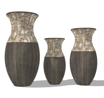 中式陶罐su模型