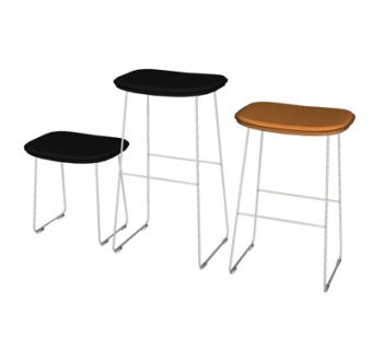 现代凳子su模型